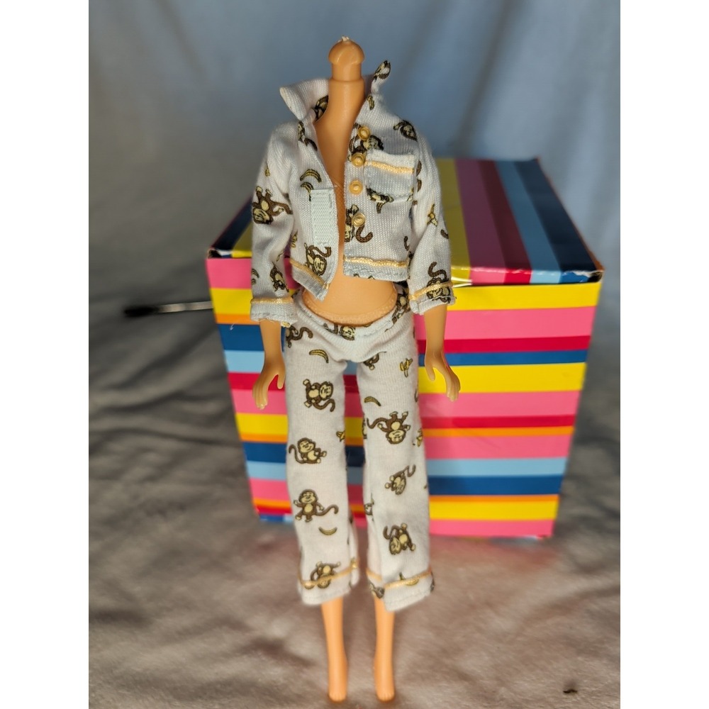 BRATZ DOLL SIZE MONKEY PRINT PAJAMAS PJ'S